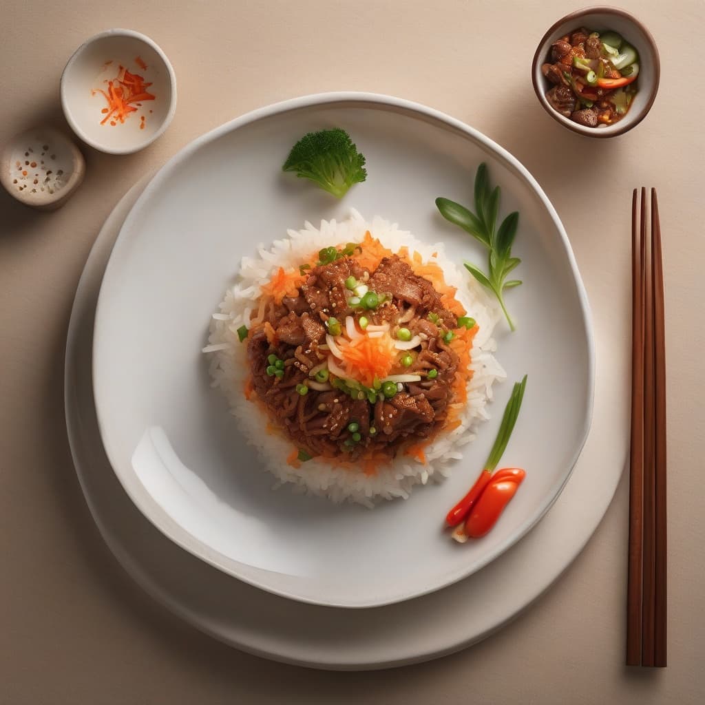 Kimchi Fried Rice with Beef