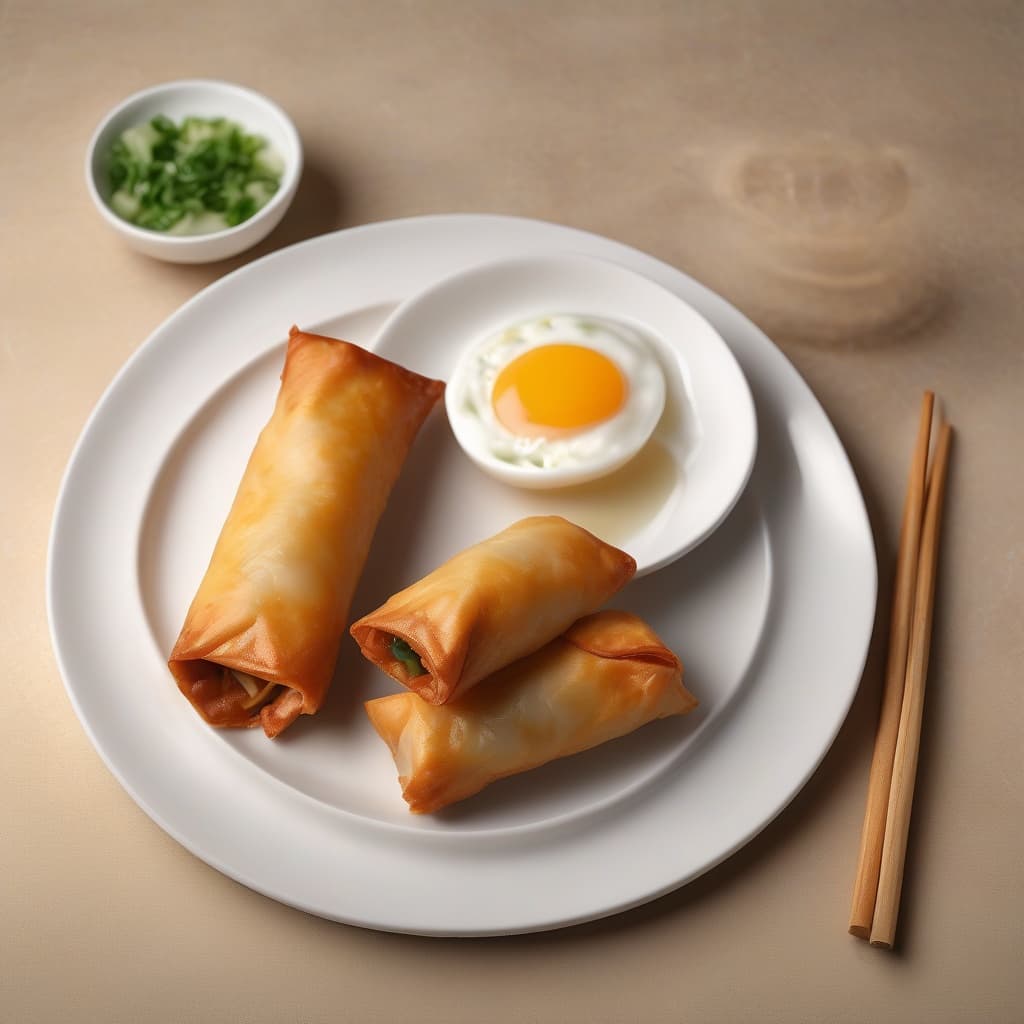 Chicken & Egg Rolls (2 pcs) Special